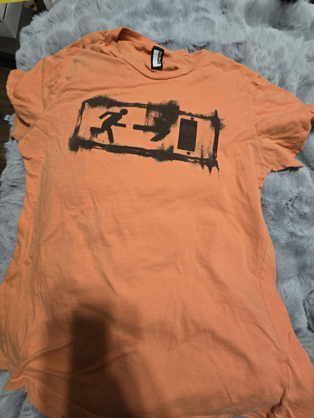 Men's Orange Graphic T-Shirt